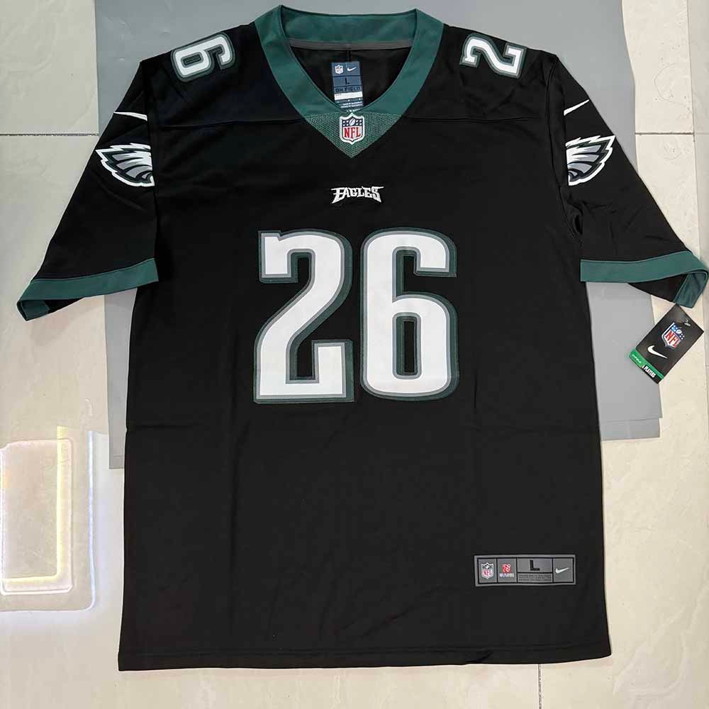 Philadelphia Eagles Saguon Barkley #26 Men Black Jersey